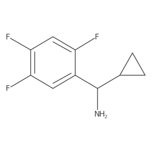 Cyclopropyl(2,4,5-trifluorophenyl)methanamine Structure