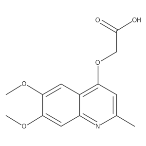 2-((6,7-Dimethoxy-2-methylquinolin-4-yl)oxy)acetic acid Structure