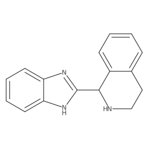 1-(1H-1,3-benzodiazol-2-yl)-1,2,3,4-tetrahydroisoquinoline结构式
