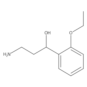 3-Amino-1-(2-ethoxyphenyl)propan-1-ol结构式