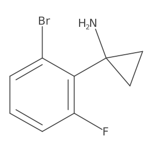 1-(2-Bromo-6-fluorophenyl)cyclopropan-1-amine Structure