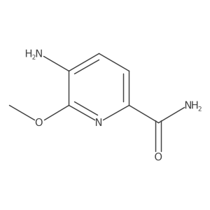5-Amino-6-methoxypyridine-2-carboxamide结构式