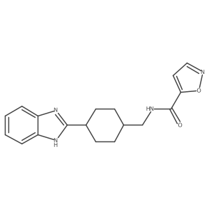 N-((4-(1H-benzo[d]imidazol-2-yl)cyclohexyl)methyl)isoxazole-5-carboxamide Structure