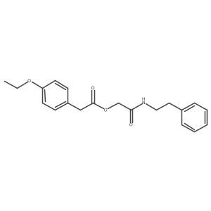 [(2-Phenylethyl)carbamoyl]methyl 2-(4-ethoxyphenyl)acetate Structure
