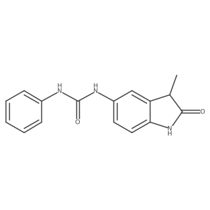 1-(3-Methyl-2-oxoindolin-5-yl)-3-phenylurea Structure
