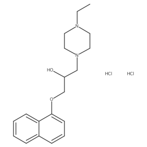 1-(4-Ethylpiperazin-1-yl)-3-(naphthalen-1-yloxy)propan-2-ol dihydrochloride Structure