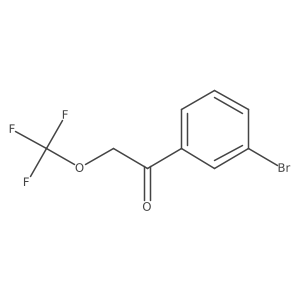 1-(3-Bromophenyl)-2-(trifluoromethoxy)ethan-1-one Structure