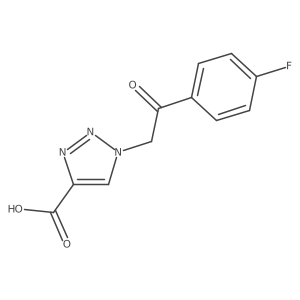 1-[2-(4-fluorophenyl)-2-oxoethyl]-1H-1,2,3-triazole-4-carboxylic acid结构式