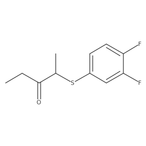 2-[(3,4-Difluorophenyl)sulfanyl]pentan-3-one结构式