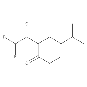 2-(2,2-Difluoroacetyl)-4-(propan-2-YL)cyclohexan-1-one结构式