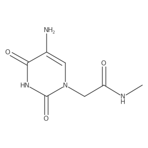 2-(5-Amino-2,4-dioxo-1,2,3,4-tetrahydropyrimidin-1-YL)-N-methylacetamide Structure