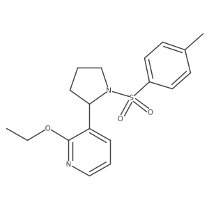 2-Ethoxy-3-(1-tosylpyrrolidin-2-yl)pyridine结构式