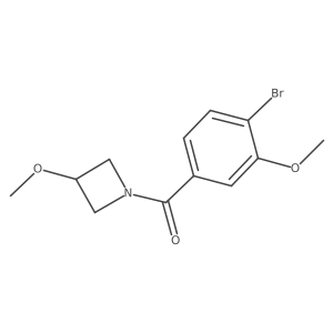 (4-Bromo-3-methoxyphenyl)(3-methoxyazetidin-1-yl)methanone结构式