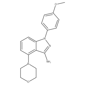 1-(4-Methoxyphenyl)-4-(4-morpholinyl)-1H-indazol-3-amine结构式