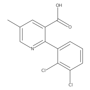 2-(2,3-Dichlorophenyl)-5-methylnicotinic acid Structure
