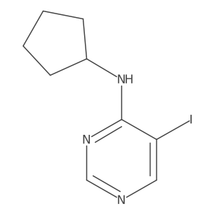 N-Cyclopentyl-5-iodopyrimidin-4-amine Structure