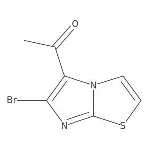 1-(6-Bromoimidazo[2,1-b]thiazol-5-yl)ethanone Structure
