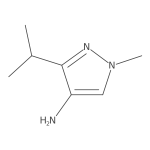 1-methyl-3-(propan-2-yl)-1H-pyrazol-4-amine Structure