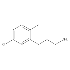 3-(6-Chloro-3-methylpyridin-2-YL)propan-1-amine Structure