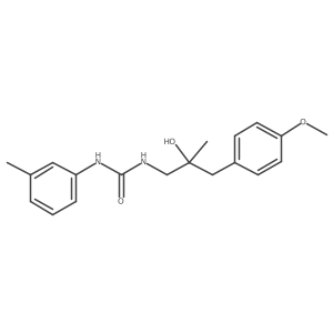 1-(2-Hydroxy-3-(4-methoxyphenyl)-2-methylpropyl)-3-(m-tolyl)urea结构式