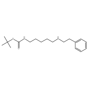 CarbaMic acid, N-[5-[(2-phenylethyl)aMino]pentyl]-, 1,1-diMethylethyl ester Structure