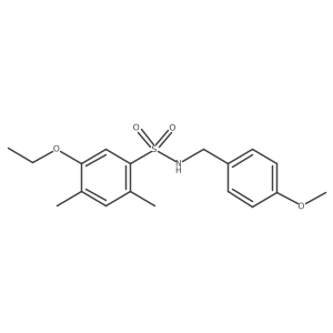5-ethoxy-N-(4-methoxybenzyl)-2,4-dimethylbenzenesulfonamide Structure