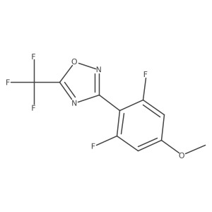 3-(2,6-Difluoro-4-methoxyphenyl)-5-(trifluoromethyl)-1,2,4-oxadiazole Structure