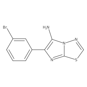 6-(3-Bromophenyl)imidazo[2,1-b][1,3,4]thiadiazol-5-amine结构式
