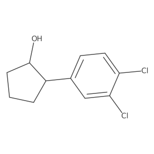 trans-2-(3,4-Dichlorophenyl)cyclopentanol结构式