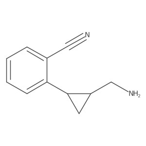 rac-2-[(1R,2R)-2-(aminomethyl)cyclopropyl]benzonitrile Structure