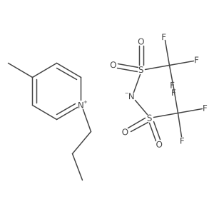 1-Propyl-4-methylpyridinium bis(trifluoromethylsulfonyl)imide结构式