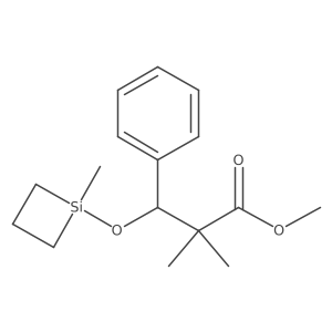 Benzenepropanoic acid, I+/-,I+/--dimethyl-I(2)-[(1-methylsilacyclobut-1-yl)oxy]-, methyl ester结构式