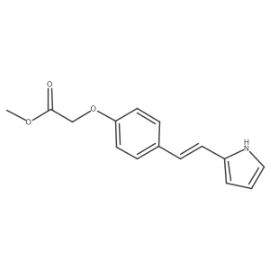 Methyl 2-(4-(2-(1H-pyrrol-2-yl)vinyl)phenoxy)acetate结构式