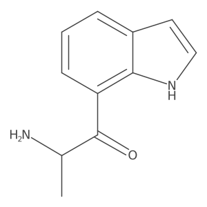 2-amino-1-(1H-indol-7-yl)propan-1-one结构式
