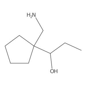 1-[1-(Aminomethyl)cyclopentyl]propan-1-ol Structure