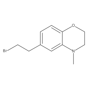 6-(2-bromoethyl)-4-methyl-3,4-dihydro-2H-1,4-benzoxazine结构式