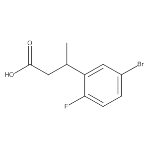 3-(5-Bromo-2-fluorophenyl)butanoic acid结构式