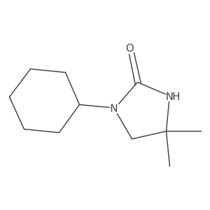 1-Cyclohexyl-4,4-dimethylimidazolidin-2-one结构式