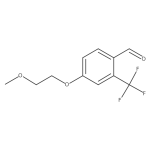 4-(2-Methoxyethoxy)-2-(trifluoromethyl)benzaldehyde Structure
