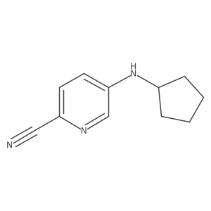 5-(Cyclopentylamino)pyridine-2-carbonitrile结构式