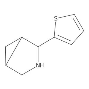 2-(Thiophen-2-yl)-3-azabicyclo[3.1.0]hexane结构式