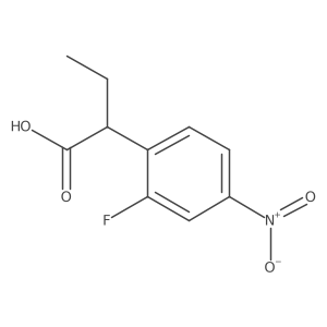 2-(2-Fluoro-4-nitrophenyl)butanoic acid Structure