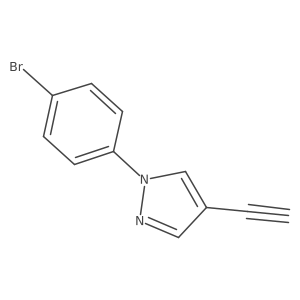 1-(4-Bromophenyl)-4-ethynyl-1H-pyrazole Structure
