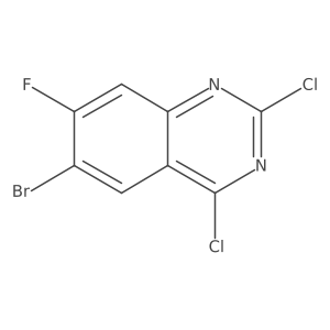 6-Bromo-2,4-dichloro-7-fluoroquinazoline Structure