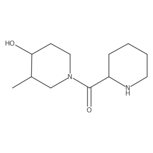 (4-Hydroxy-3-methylpiperidin-1-yl)(piperidin-2-yl)methanone结构式