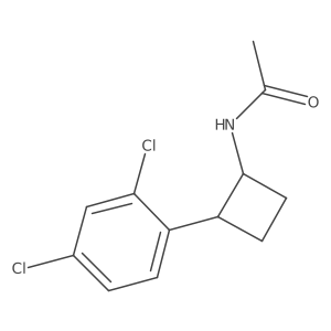 N-((1S,2S)-2-(2,4-Dichlorophenyl)cyclobutyl)acetamide结构式