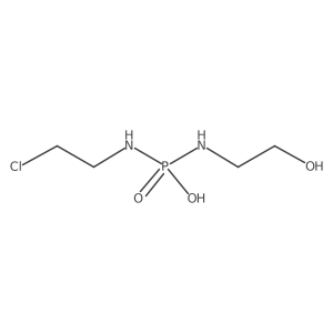 N-(2-Chloroethyl)-Na(2)-(2-hydroxyethyl)phosphorodiamidic acid结构式