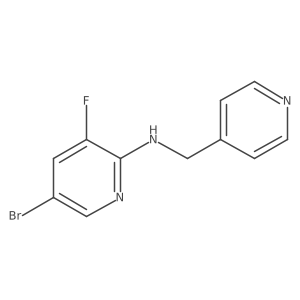 5-bromo-3-fluoro-N-[(pyridin-4-yl)methyl]pyridin-2-amine Structure