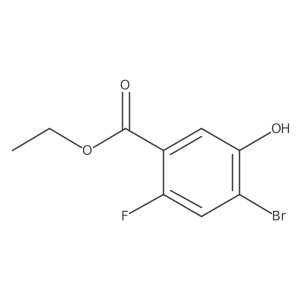 Ethyl 4-bromo-2-fluoro-5-hydroxybenzoate结构式