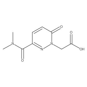 2-(3-(Dimethylcarbamoyl)-6-oxopyridazin-1(6H)-yl)acetic acid结构式